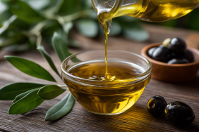 nilad___A_bowl_of_olive_oil_is_being_poured_into_it_with_olives_576050c3-95fc-43e1-bcb6-4f9bccd7cac4